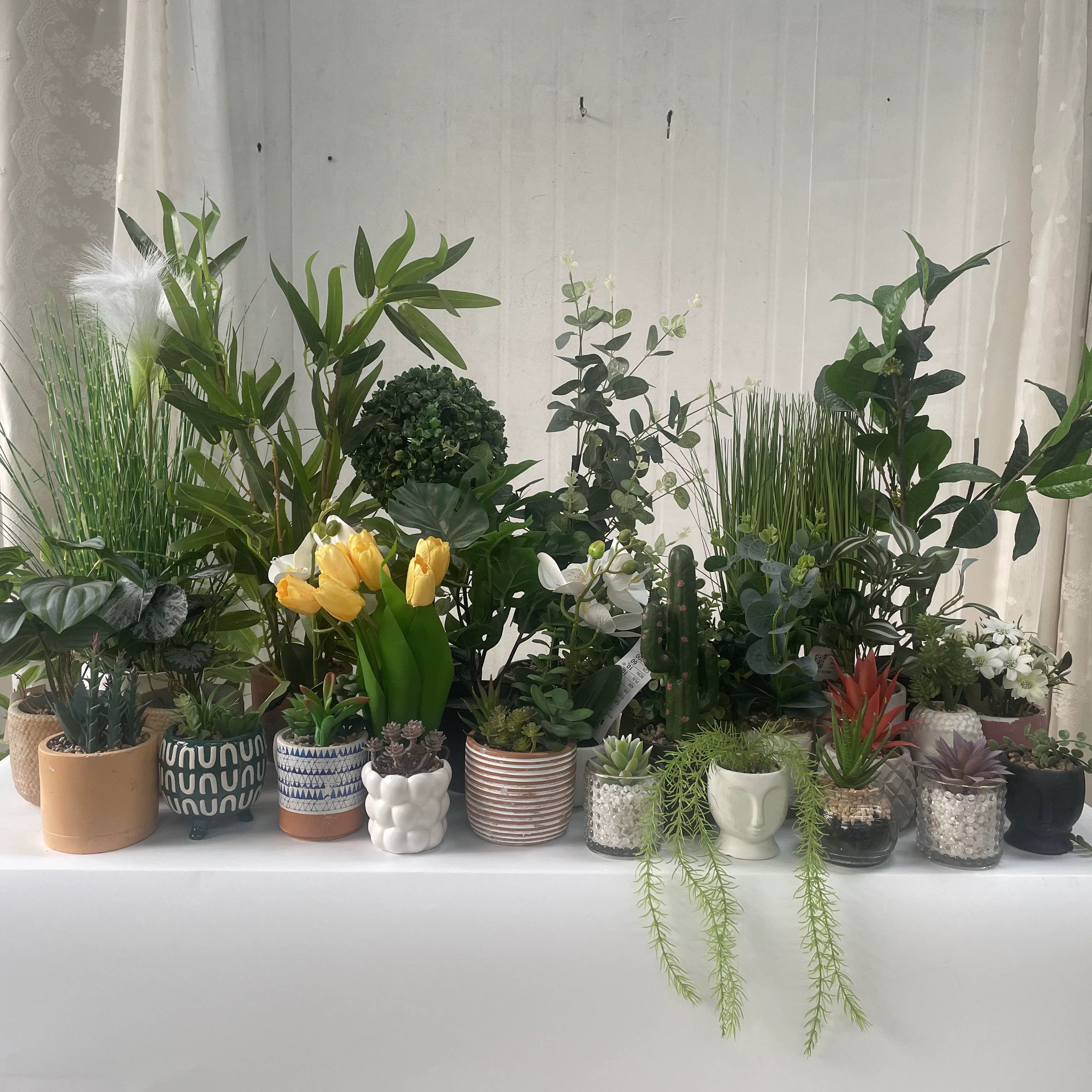 H.X-仿真植物盆景组合室内装饰绿植多肉花卉桌面摆件造景