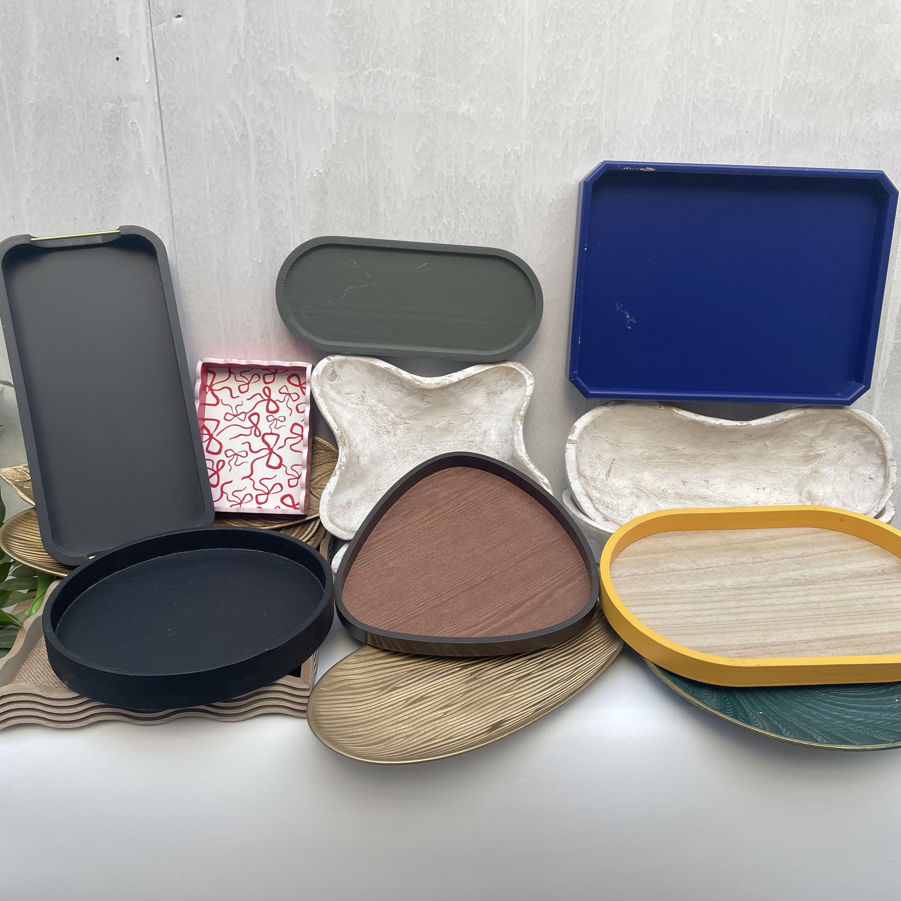 H.X-多色椭圆形餐用托盘木质纹理防滑隔热轻奢家用盘子,餐饮具,餐用托盘,淘宝优惠券,粉丝福利购,淘宝优惠卷