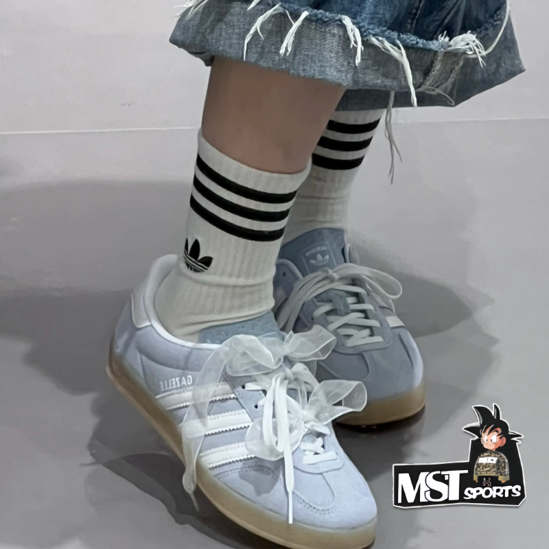 Adidas雾霾蓝薄底T头德训板鞋