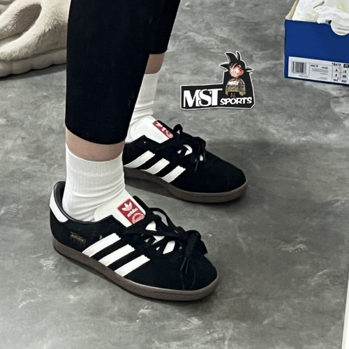 Adidas三叶草STADT黑白德训T头鞋