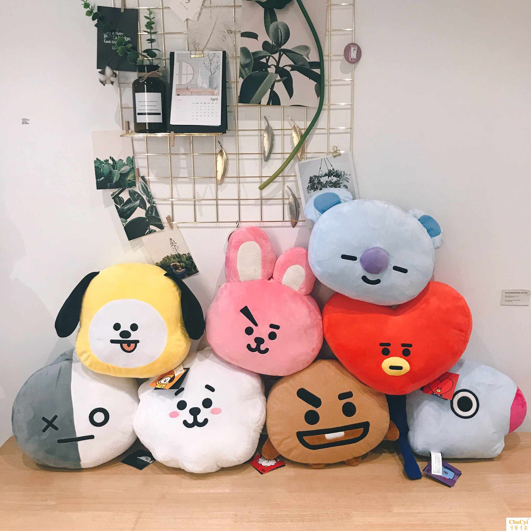 现货ins韩国BT21防弹少年团BTS抱枕毛绒公仔小号可爱玩|ruв категории домашний ткань, подушка/подушка - от Buy2taobao.com для оказания профессиональной услуги покупки агента Taobao