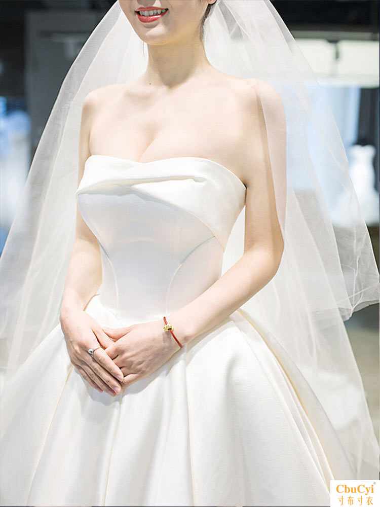 缎面主婚纱2019新款新娘礼服女小个子拖尾豪华星空超仙法式轻|ruв категории Женская одежда, Cвадебные платья, свадебное платье - от Buy2taobao.com для оказания профессиональной услуги покупки агента Taobao