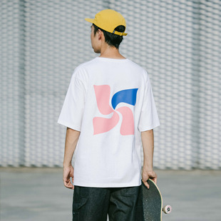 风车变形K字母短袖 Tee 双面印花滑板休闲T恤 Windwill Kizzles