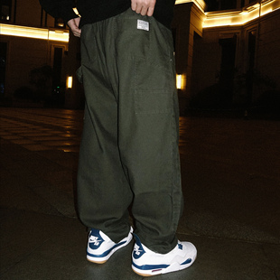 K002 超宽松滑板裤 Craft 弯刀帆布可收口伐木裤 Pants Kizzles