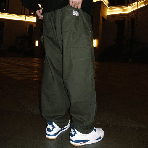 K002弯刀帆布可收口伐木裤