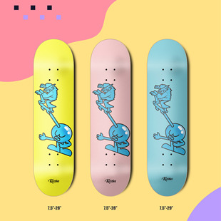 小尺寸七层加拿大枫木 专业儿童滑板板面 Kizzles Skateboards