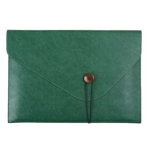 皮质文件袋A4档案袋文件夹文件包定制印logo加厚防水工作资料按扣商务办公合同票据收纳便携公司会议公文袋