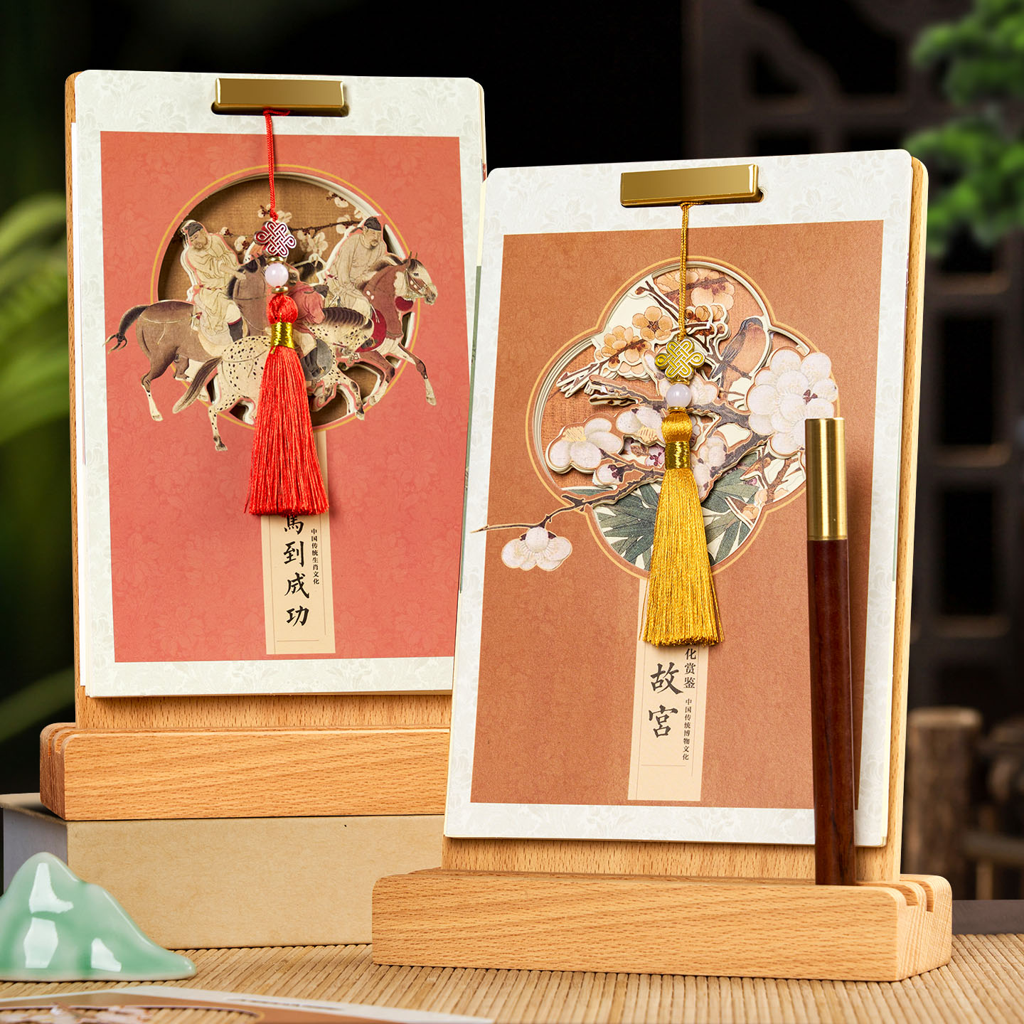 台历2026年实木高档礼盒定制日历