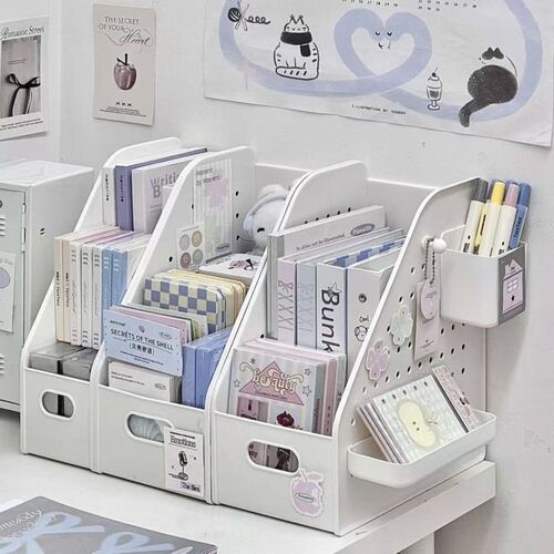 书立文件夹桌面收纳盒洞洞板置物