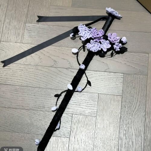 幸运桃花剑紫罗兰扭扭棒手工DIY材料包送女孩朋友闺蜜礼物