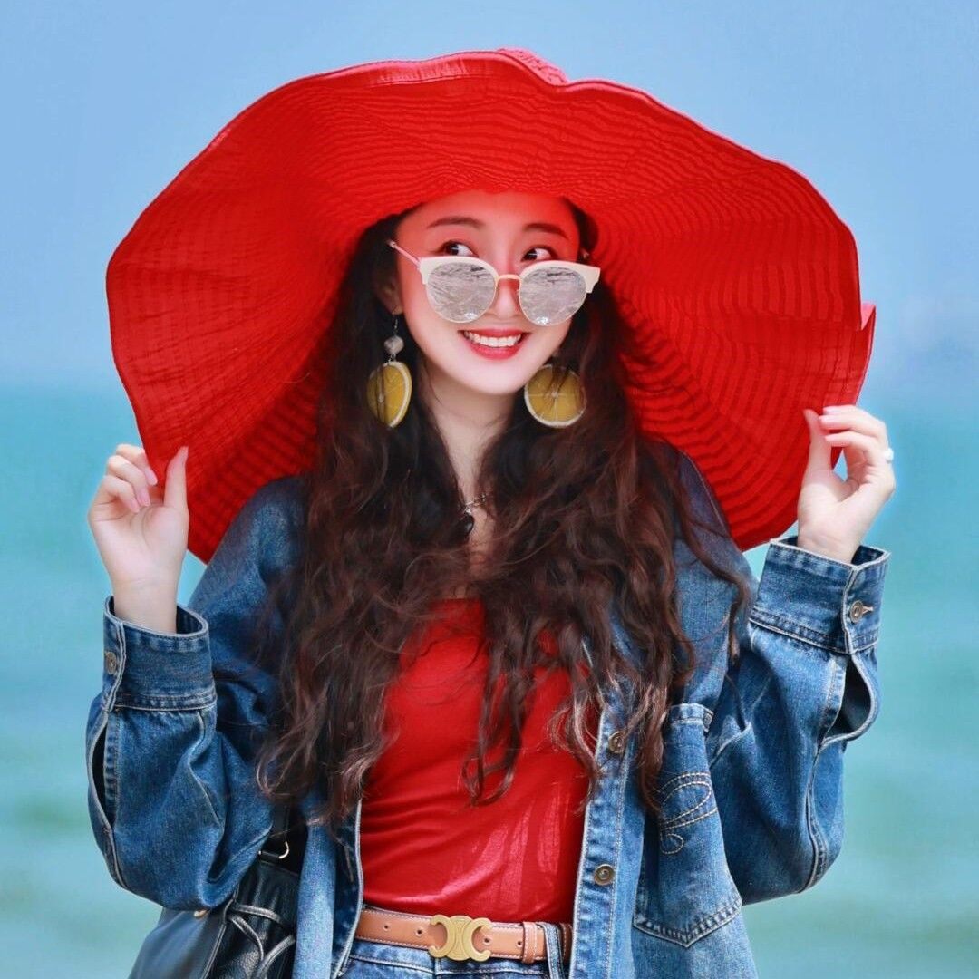 夏季户外大帽檐遮脸帽子女士透气