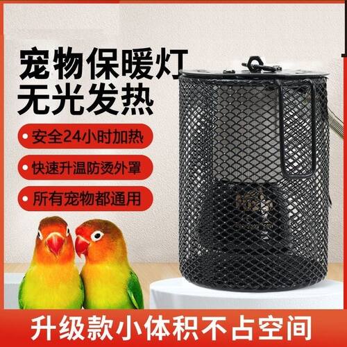 鹦鹉取暖器陶瓷保温灯带罩子加热