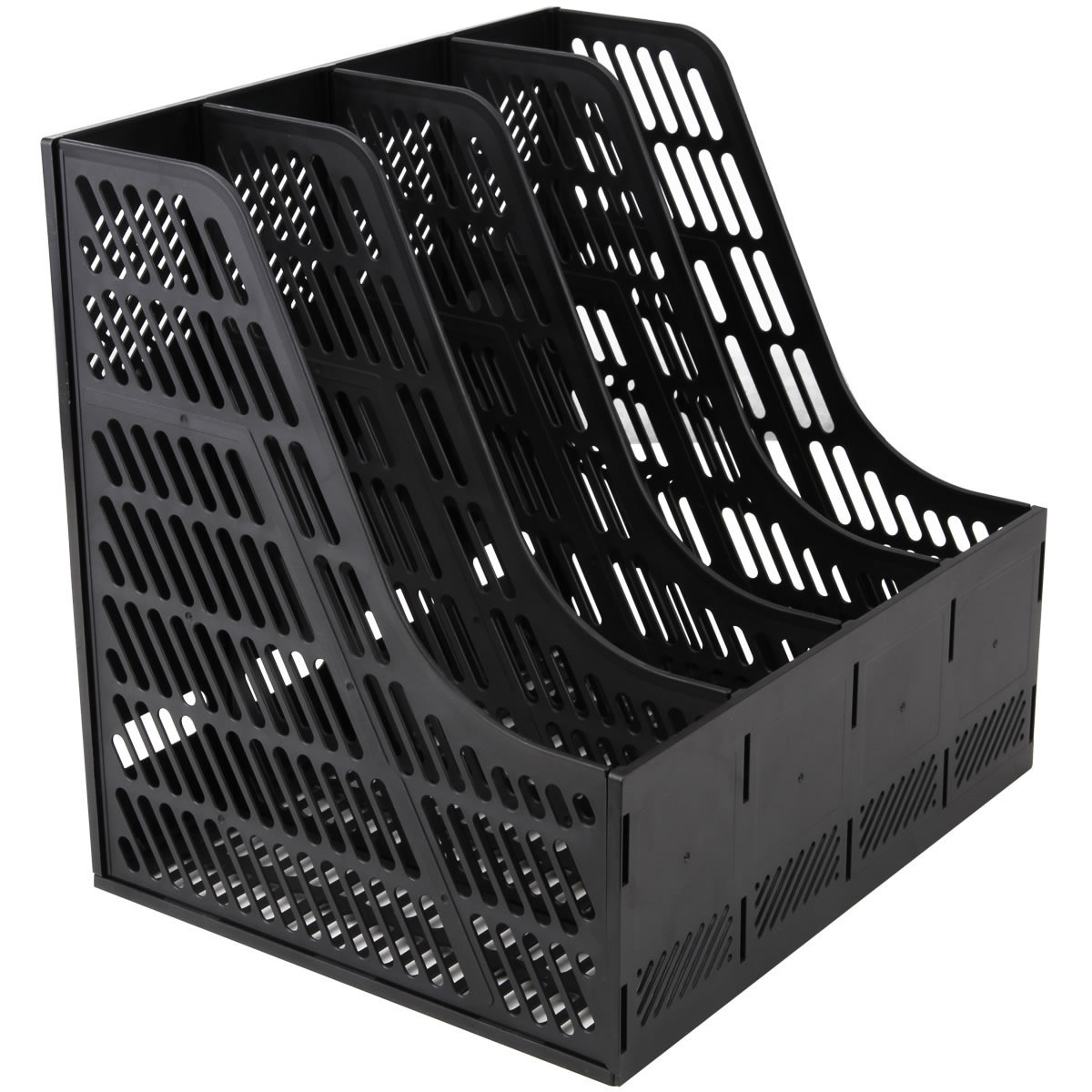 得力9848 文件架书立收纳盒文件框档案资料架文件座办公文具