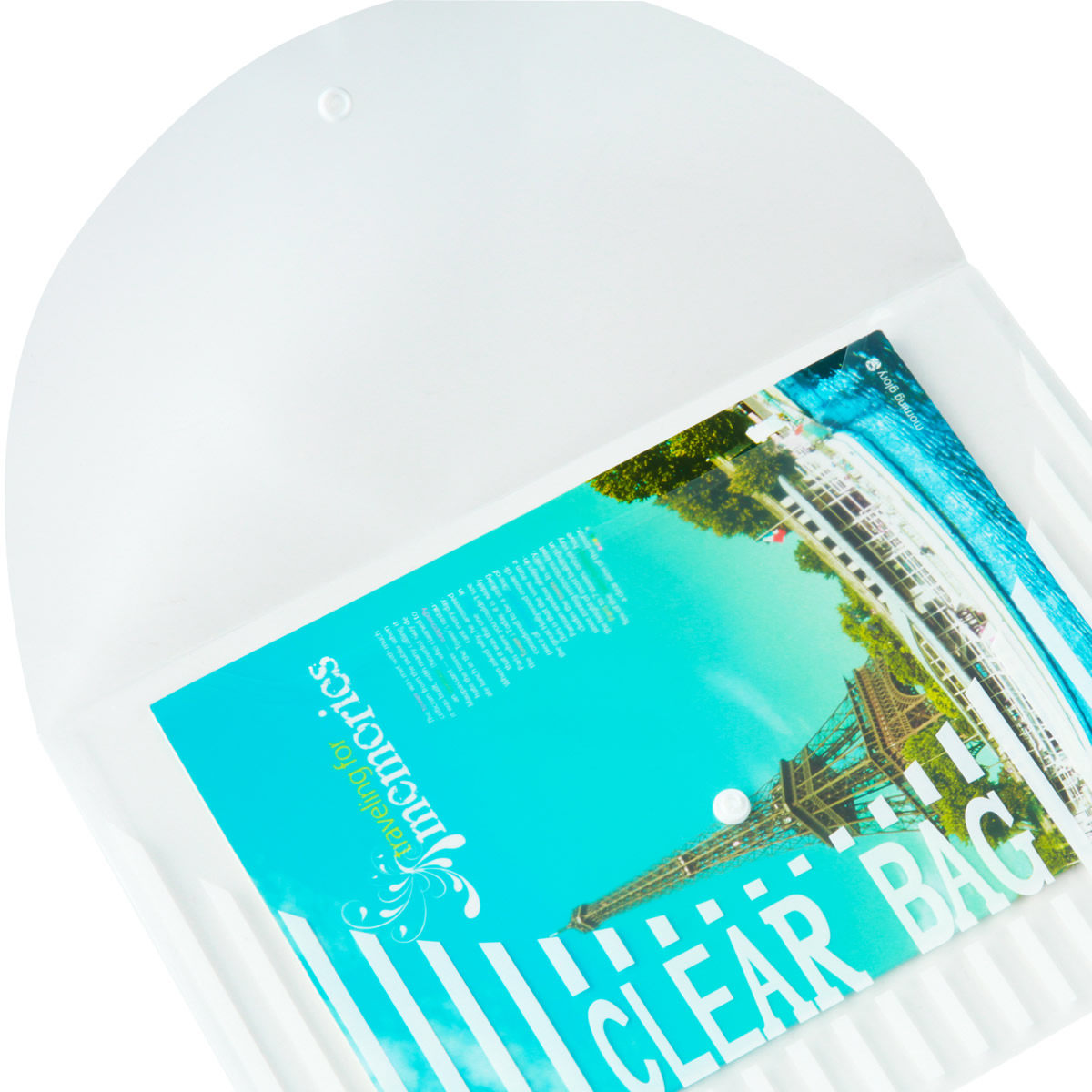 델리 5501 스냅 파일 가방 5502 정보 가방 A4 투명 파일 가방 테스트 종이 가방 투명 비닐 봉투