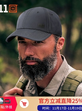 5.11轻量弹力棒球帽 511休闲遮阳户外运动透气鸭舌帽 89132/89133