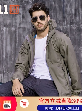 美国5.11轻量战术风衣48339夹克511户外防水男士春秋夏薄外套