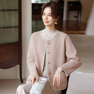 开衫 2025新款 中老年秋 妈妈洋气针织短外套中年女装 恒源祥官方正品