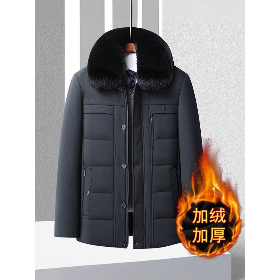 恒源祥中老年棉服男冬季爷爷保暖外套爸爸冬装加绒加厚棉衣老人翻,男装,皮草,淘宝优惠券,粉丝福利购,淘宝优惠卷
