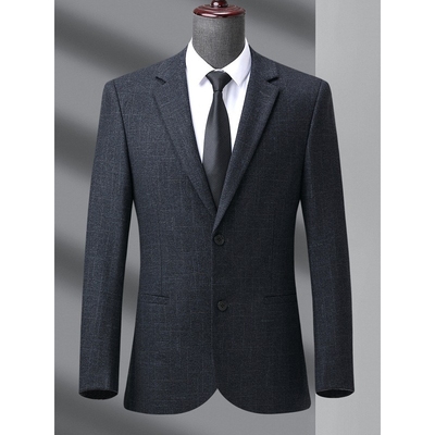 恒源祥官方正品品牌男装西服外套男春秋商务休闲修身百搭爸爸男士