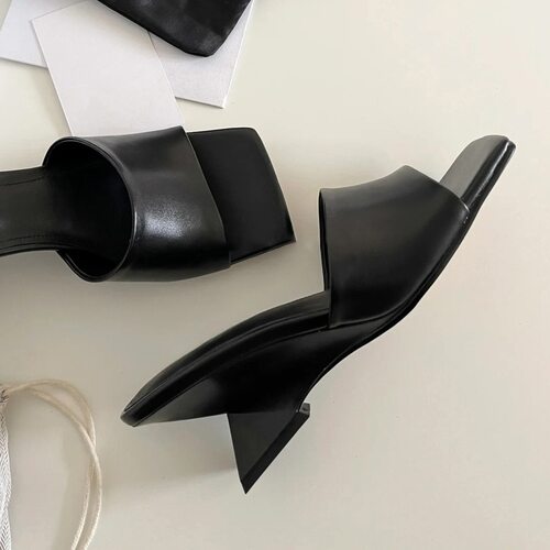 New Alien Heel Slippers, Women's Muller Shoes, High Heels,