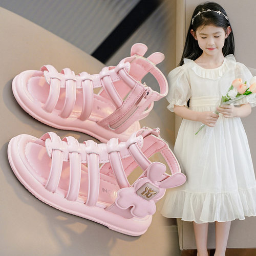 Children's sandals, girls' shoes, summer kids soft sandals