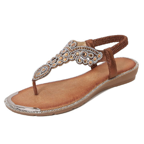 New plus size flat sandals, Bohemian women's shoes sandals