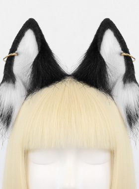 Plush imitation fox ears, cosplay props, handmade animal ear