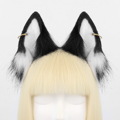 Plush imitation fox ears, cosplay props, handmade animal ear
