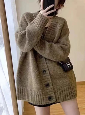 New sweaters for autumn winter, loose cardigans, knitwe top