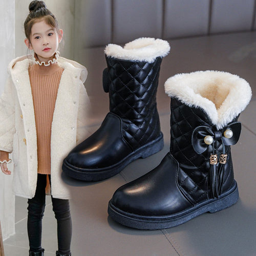 Girls' boots, winter children's snow boots, children's warm