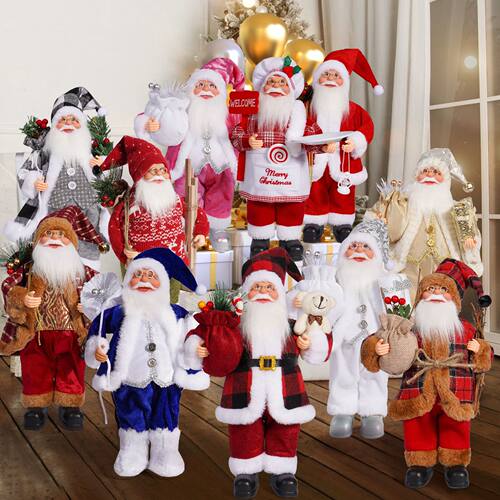 Christmas inch cute Santa Claus doll standing posture Santa