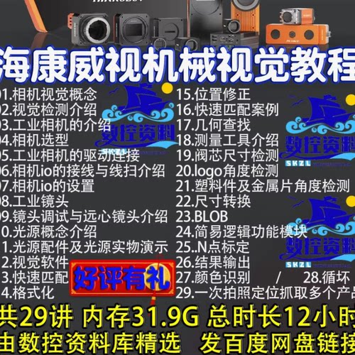 海康威视工业相机 机械视觉全套精品自学视频教程基于4.2版本讲解