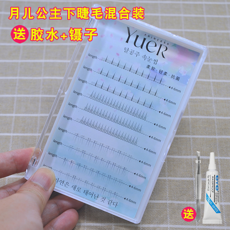 混合装下睫毛单簇日常自然仿真