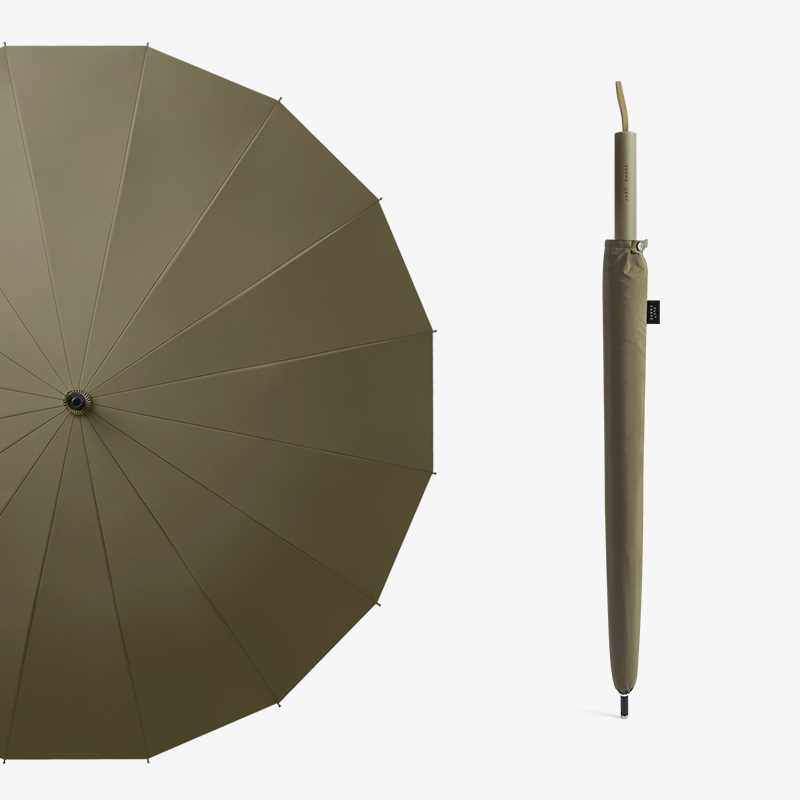 正品尊驰l2 16骨森系复古简约大号男女长柄伞防风直柄两用加大晴