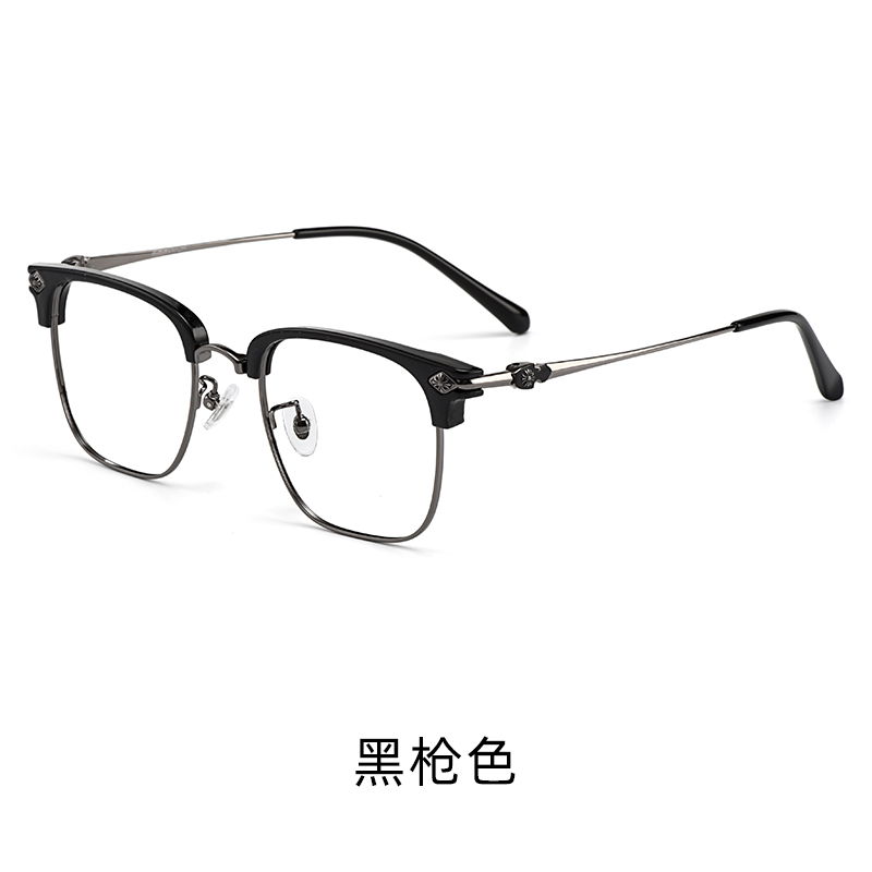 正品近视眼镜男纯钛防蓝光辐射眼镜配超轻全框眼睛框镜架变色近视