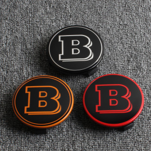 适用奔驰改装巴博斯轮毂盖S级E级C级GLA GLC CLA  BRABUS轮中心标
