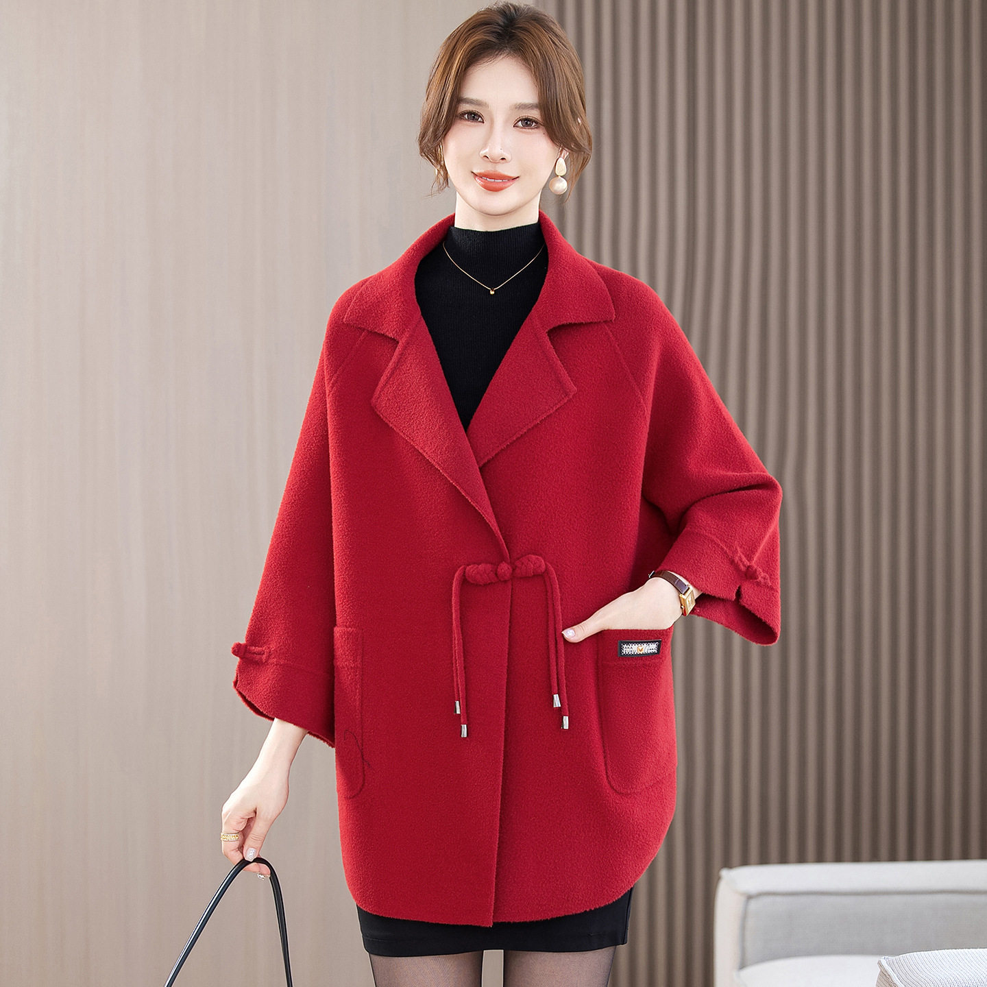 恒源祥妈妈秋季新款洋气喜婆婆毛呢外套中老年女装喜庆婚宴呢子宽,女装/女士精品,毛呢外套,淘宝优惠券,粉丝福利购,淘宝优惠卷