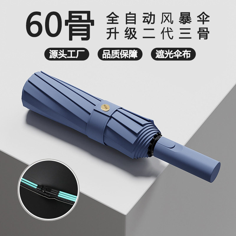 德国精工新款60骨全自动雨伞大号晴雨两用遮阳太阳伞防晒防紫外线