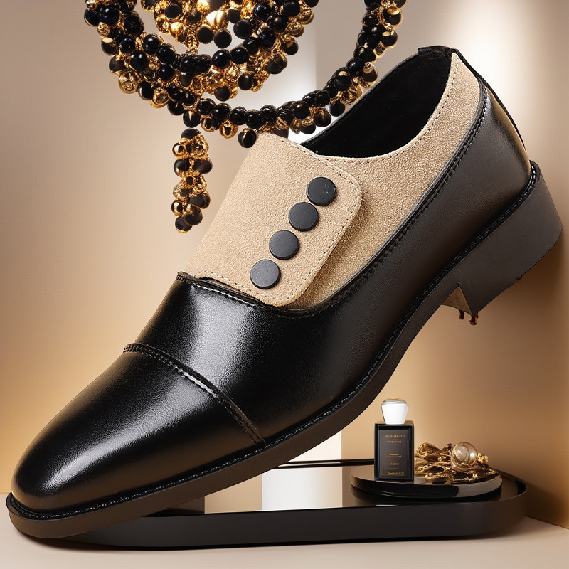 康奈春秋款男士商务正装皮鞋休闲透气潮流时尚大码男鞋韩版尖头皮