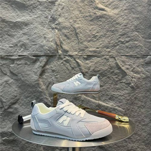 香港潮牌男鞋2025新款春夏低帮系带网面小白鞋男款百搭软底透气休