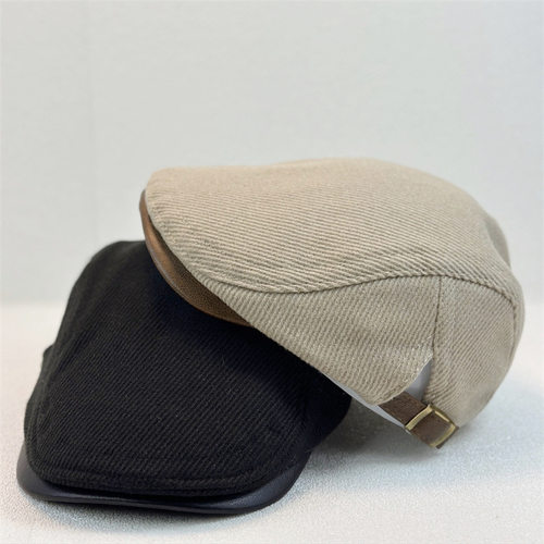 香港潮牌新款秋冬英伦风复古前进帽大头围显脸小时尚简约文艺鸭舌