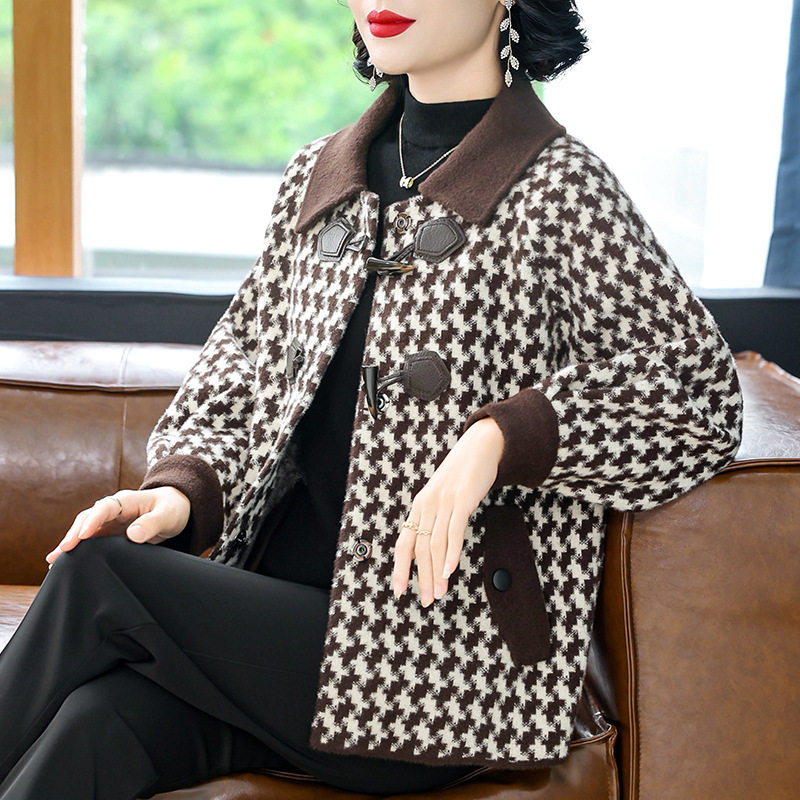 恒源祥妈妈春秋洋气高贵短款外套中年女装秋装2024新款中老年毛呢,女装/女士精品,中老年女装,淘宝优惠券,粉丝福利购,淘宝优惠卷