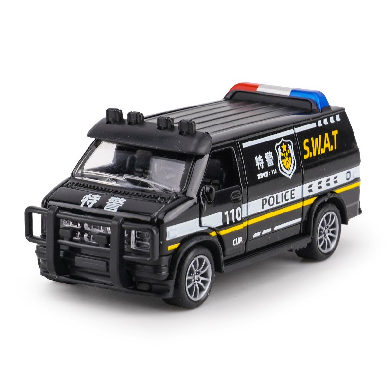 儿童玩具男孩宝宝益智玩具车仿真合金车模型警车摆件玩具gd02