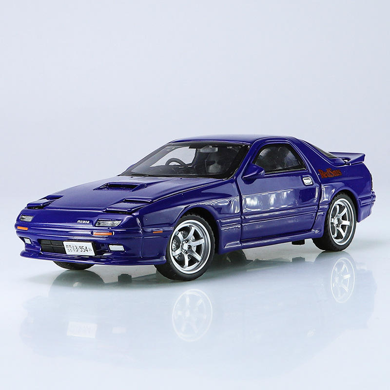 新款 众源兴21023盒装RX7汽车1/32仿真儿童声光合金车模型玩具