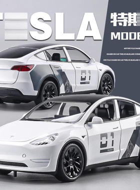 新款 特思拉皮卡房车 Y合金汽车模型model3仿真小汽车越野车露营