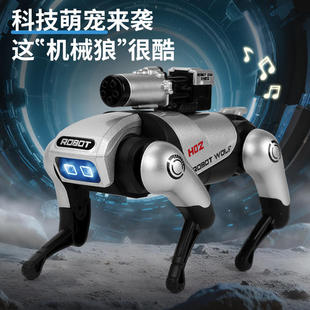宏森智冠合金智能行走合金机械狼科技机器模型带声光儿童玩具爬行