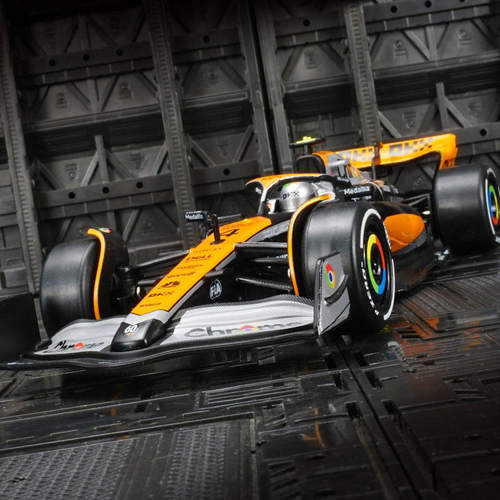 新款 仿真MCL60英国赛事F1赛车合金模型汽车摆件送男孩礼物