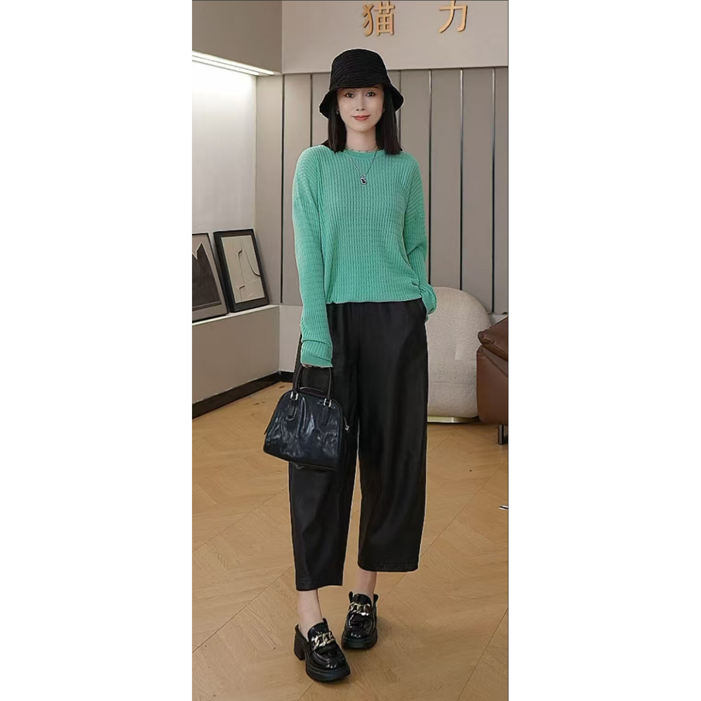 【潇潇~九分宽松奶奶裤】长88 新款皮裤8510,女装/女士精品,民族服装/舞台装,淘宝优惠券,粉丝福利购,淘宝优惠卷