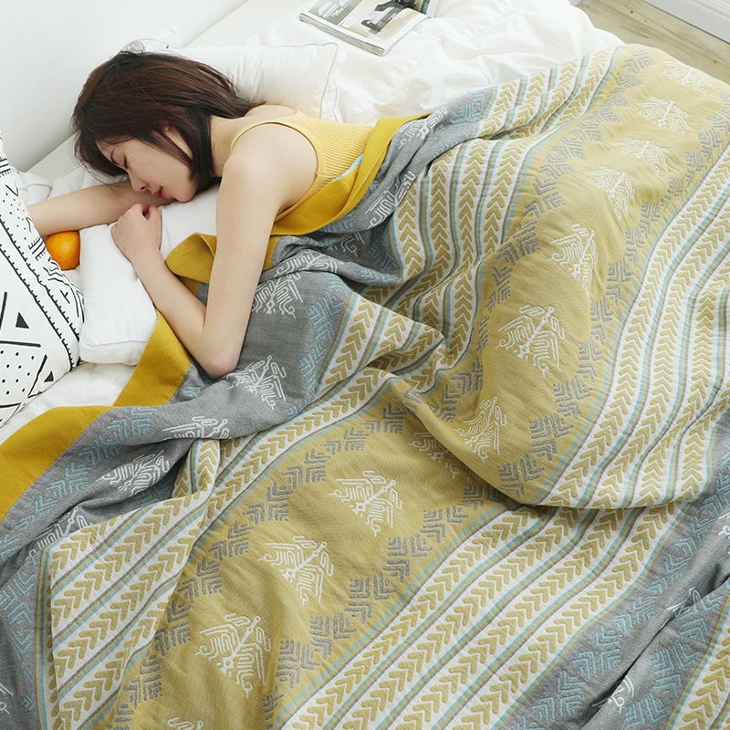 六层纱布毛巾被纯棉夏季