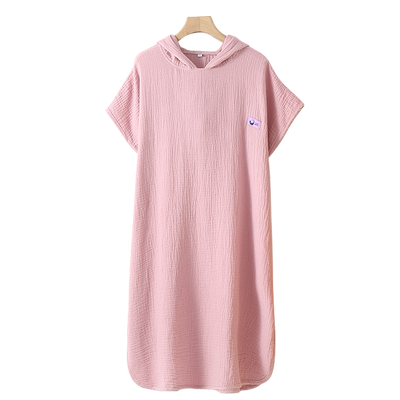 纱布浴巾斗篷大人纯棉男女款2026新款全棉游泳浴袍可穿式速干吸水